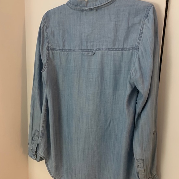 Be Cool Blue Denim Button Up Shirt - Picture 7 of 9